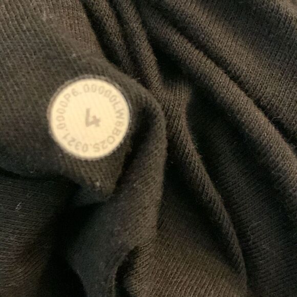 Lululemon Ribbed Straight Leg Super-High-Rise Crop 23" heathered black size 4 - Picture 5 of 6